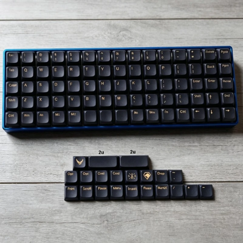Фото Набор сублимационных кейкапов XDAL PBT DSA Profile Cross Switch, оригинальные кастомные кейкапы ручной работы для механических клавиатур №1