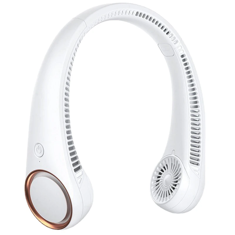 

Портативный шейный вентилятор, перезаряжаемый, без лопастей, 3 скорости, Бесплатная регулировка, персональный охлаждающий вентилятор