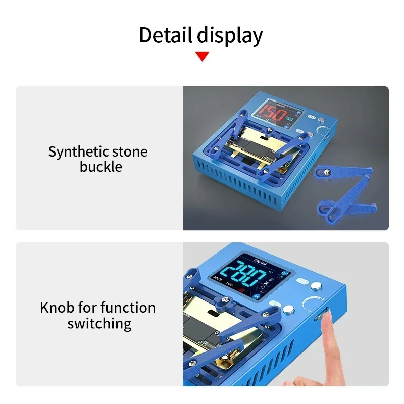 Интеллектуальная станция для распайки AIXUN iHeater Pro iPhone X S MAX 11 12 13 14 15 16 Max Mini Plus рамка