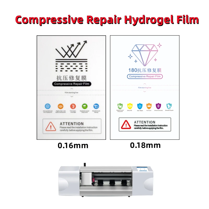 

50pcs Compressive Repair HD Hydrogel Film For Intelligent Cutting Machine Phone Screen Protectors Clear Universal Cuttig Film