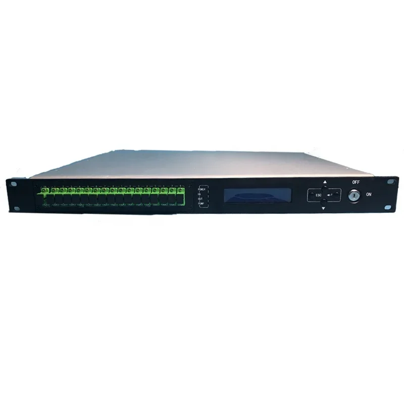 Оптический усилитель 1550 нм 8 портов 22 дБм FTTH 1U 8*22 3 года 220 В два или 48 SMPS резервное