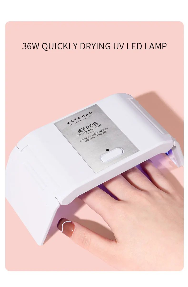 

36W Foldable And Protable UV LED Lamp Power Storage USB Interface UV Gel Nail Polish Dryer Lamp For Nail Art DIY And Manicure