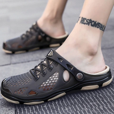 Plastic mens sandals - купить недорого | AliExpress