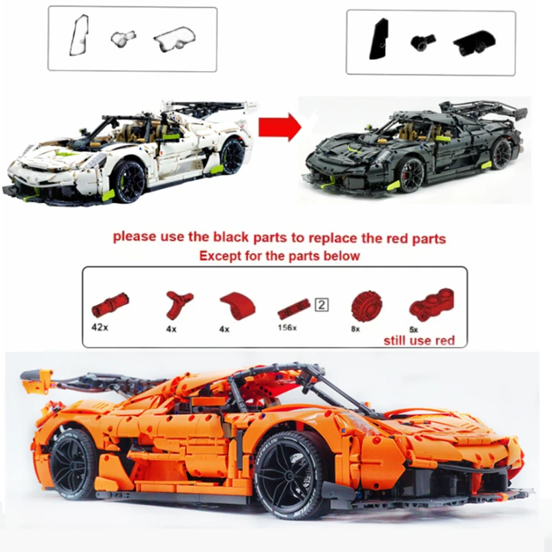 Запчасти внешние для замены цвета автомобиля аксессуары модификации свода