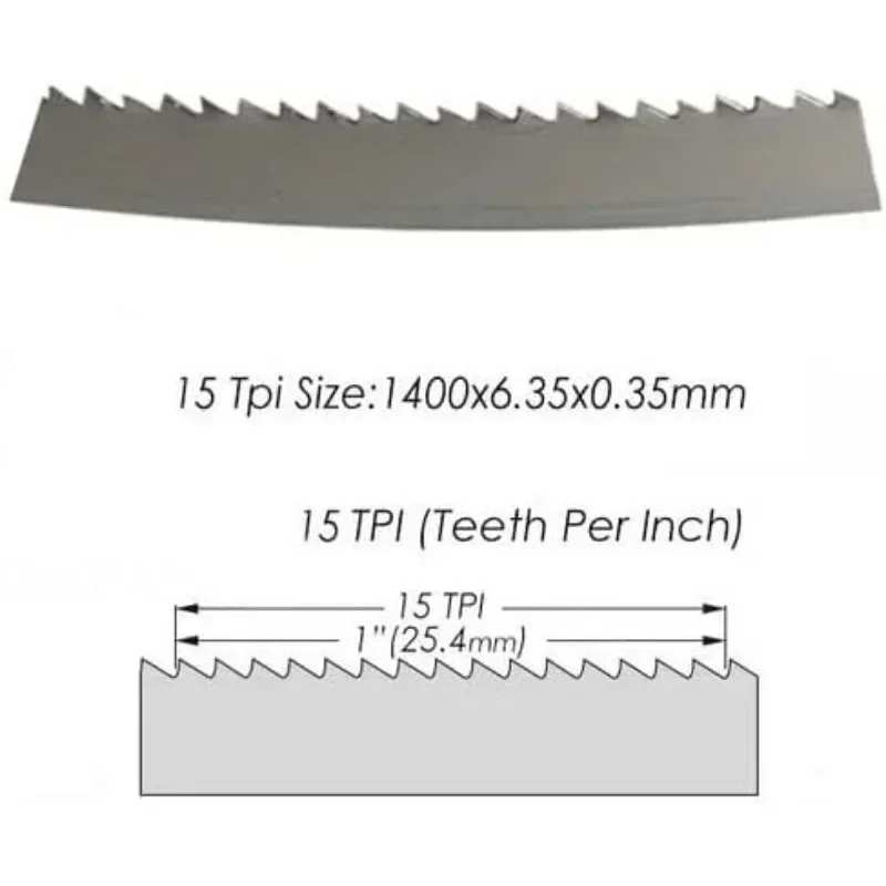 2 шт. полотно для ленточной пилы 1400 мм 6 35 10 15TPI