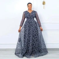 elegant african print dresses for women dashiki africa clothes plus size evening party long dress dubai kaftan abaya muslim gown