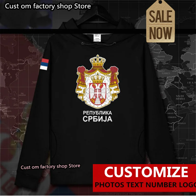 

Serbia Serbian Serbs SRB Srbija men hoodie pullovers hoodies men sweatshirt streetwear clothing hip hop tracksuit Autumn coat