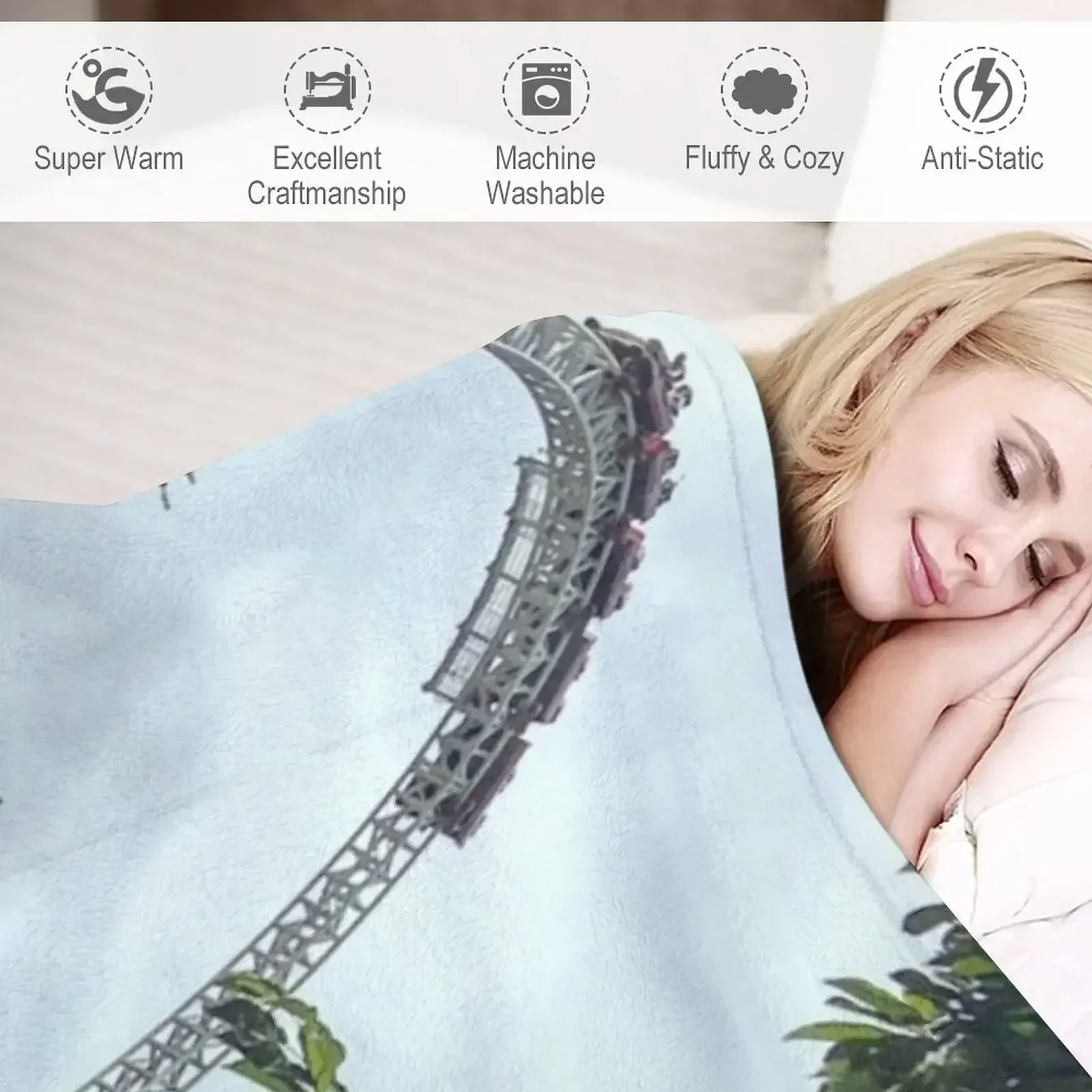 Thorpe Park: Stealth Throw Blanket Cute Hair теплая зима Постельное белье Одеяла