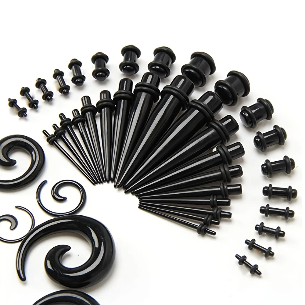 18/36/54 шт. акриловый ушной калибр спиральный конус и заглушка наборы для растяжки