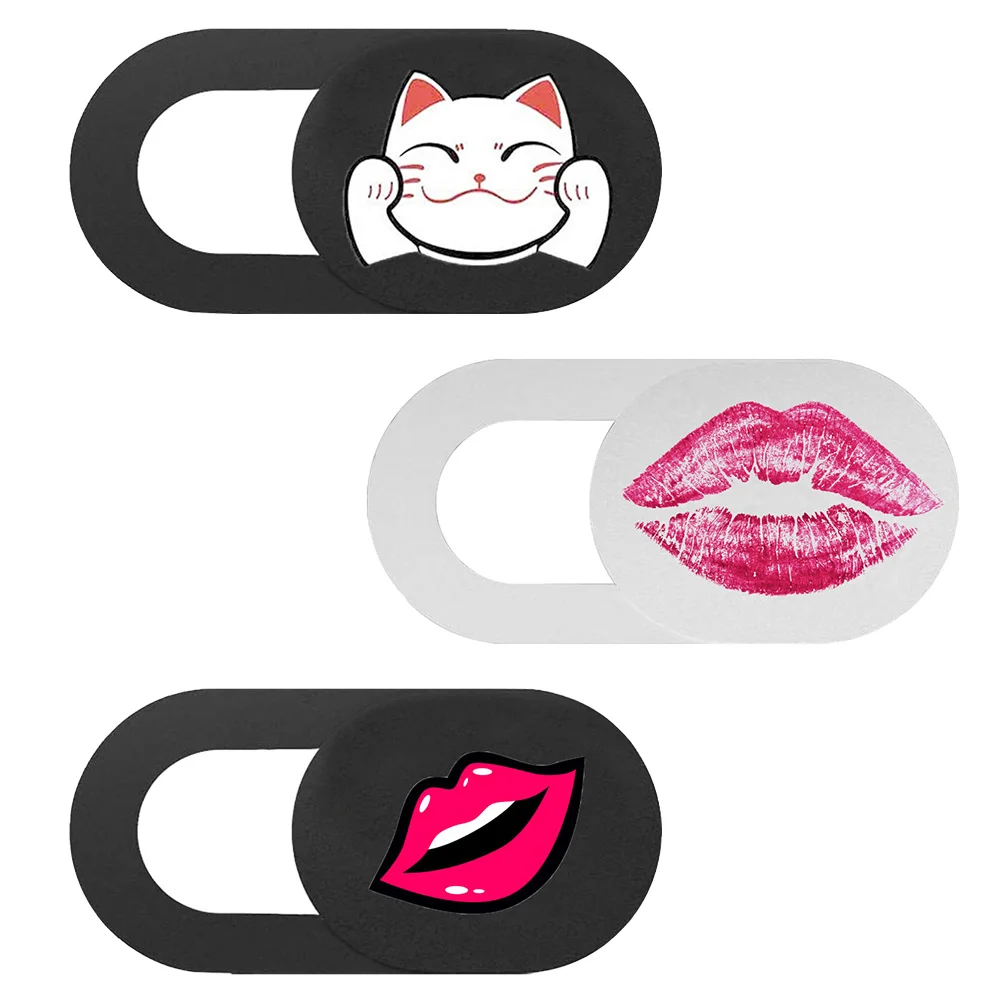 

3Pcs Lovely Computer Webcam Protectors Phone Webcam Protective Camera Covers