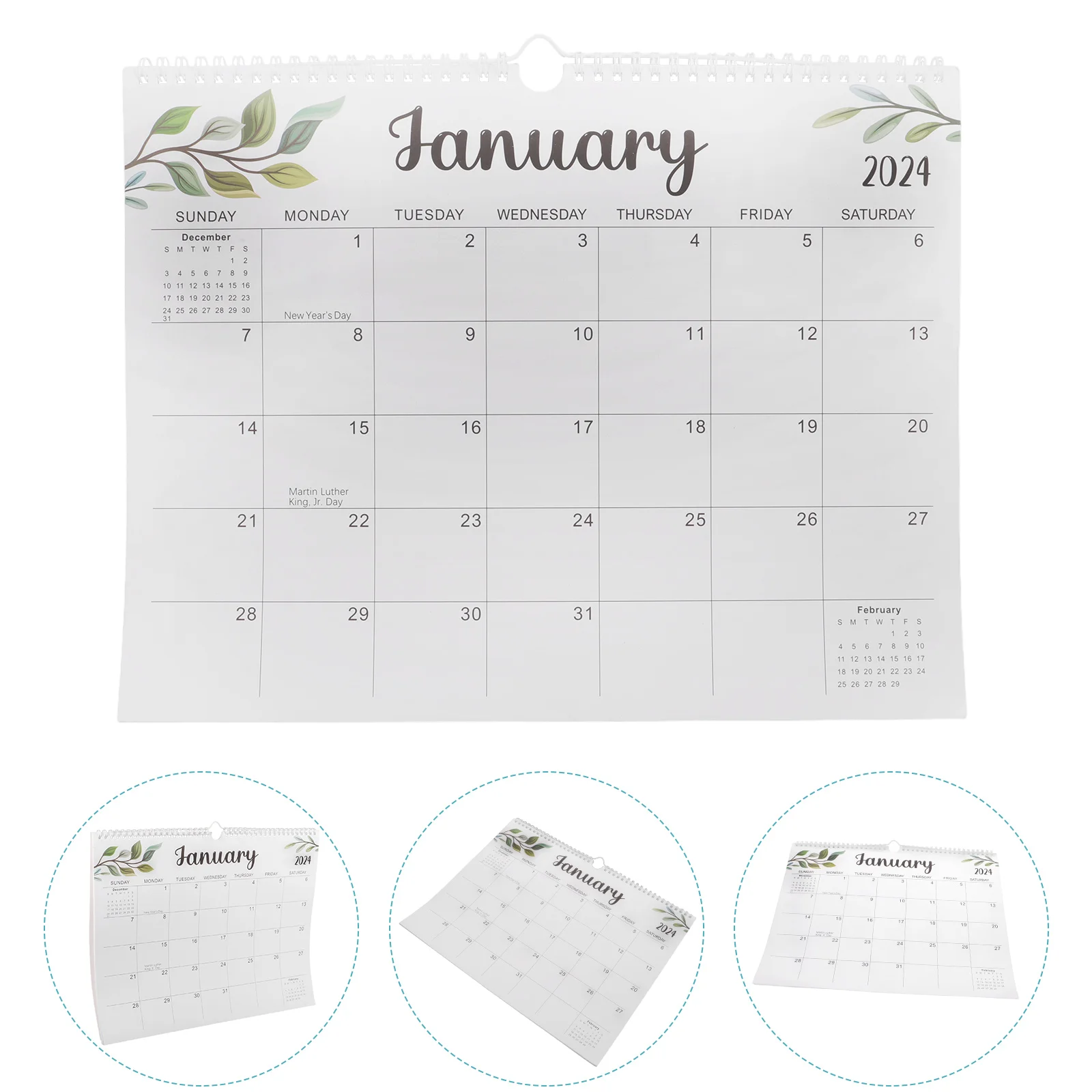 

Clear Printed Monthly Calendar Office Wall Accessories Desk 2024 Household Home Hanging