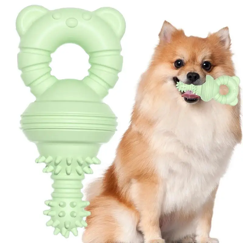 

Molar Clean Teeth Rubber Toy TPR Rubber Barbed Pacifier Shape Indestructible Dog Toy Teeth Cleaning And Gum Massage Tough Dog To