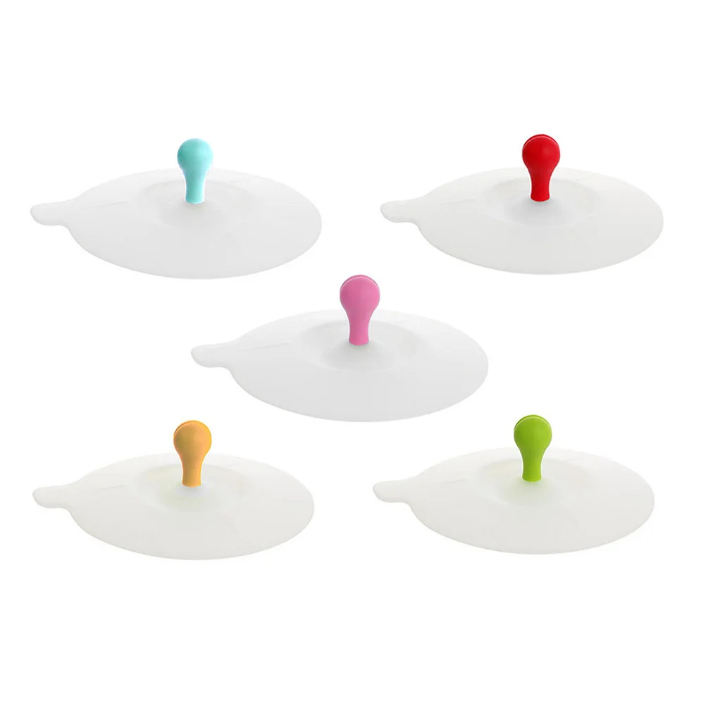 

5pcs Cup Lid Bean Sprout Safe Cup Cover Mug Lid for Office Home School