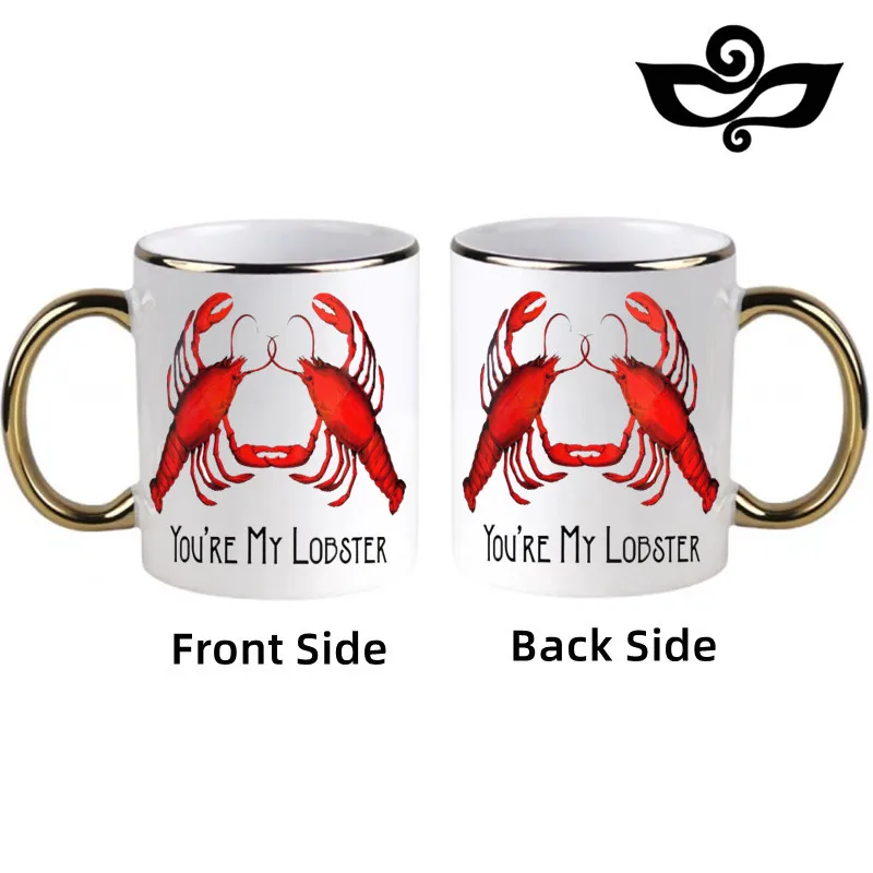 

Lobster Cups Girlfriend Mugs Cocoa Mugen Coffee Mugs for Lover Wife Valentines Gifts Travel Cups Teaware Drinkware Coffeeware