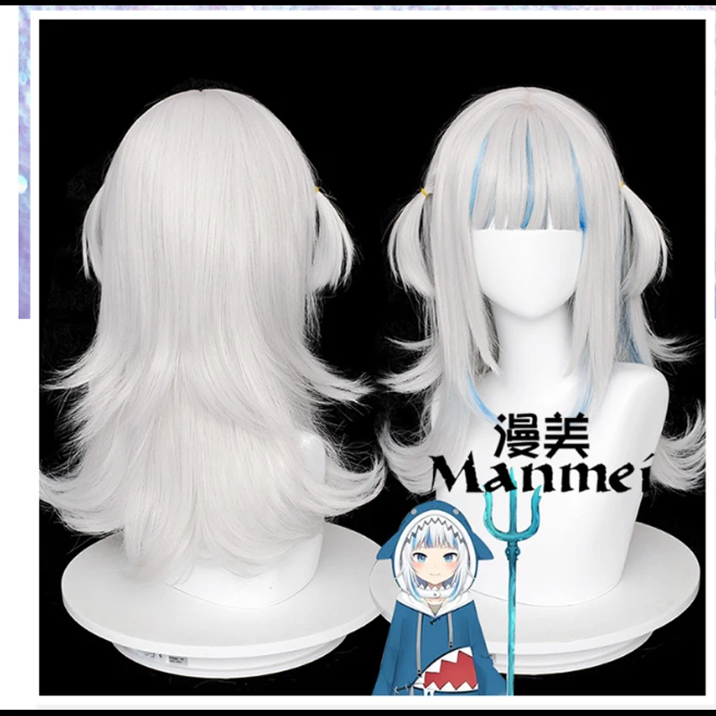 

Аниме парик Hololive Vtuber Gawr Gura волосы Косплей Костюм