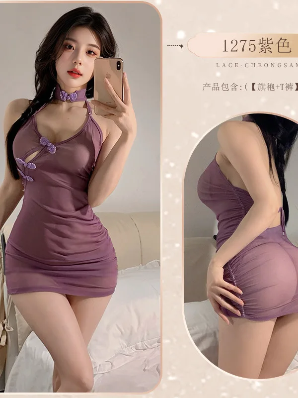 Стильный сексуальный древний бабочка любовь цветок перспектива Ципао женский