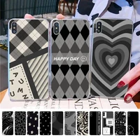 babaite black and white texture phone case for iphone 11 12 13 mini pro xs max 8 7 6 6s plus x 5s se 2020 xr case
