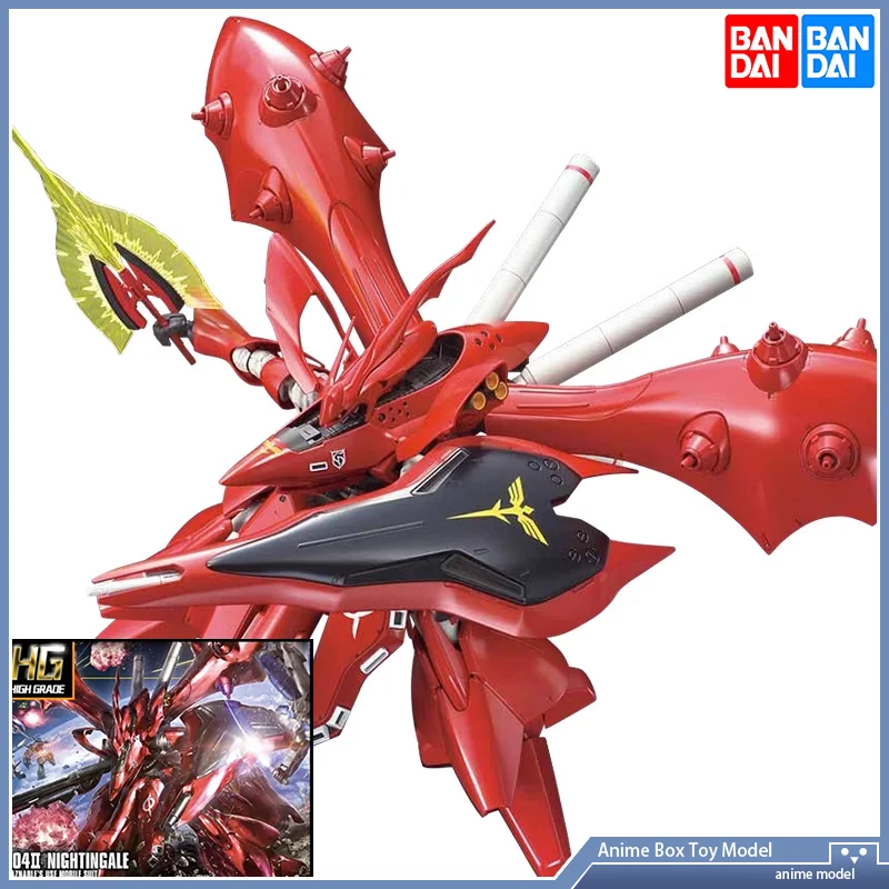 

[In Stock]BANDAI Anime HG 1/144 MSN-04-2 Nightingale New Mobile Report Assembly Plastic Model Kit Action Toys Figures Gift