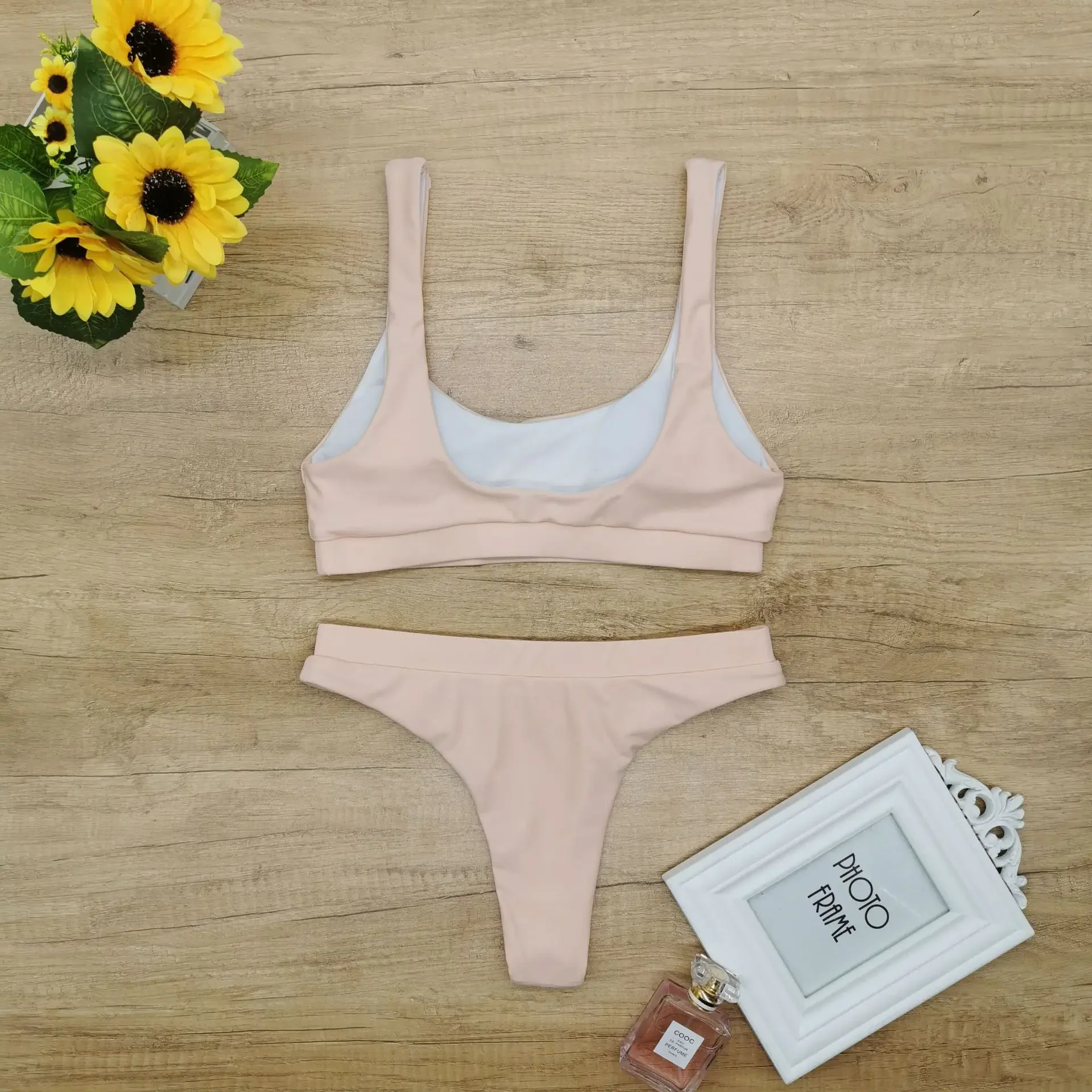 2022 купальные костюмы с высокой талией сексуальный желтый купальник эффектом