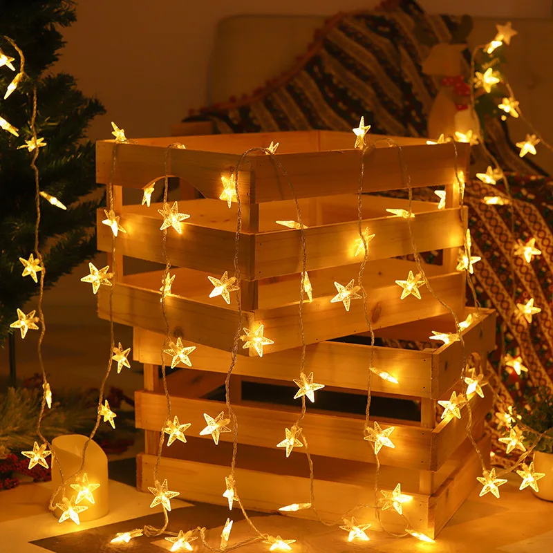 2023 Рождественское украшение светодиодная гирлянда для помещений искусственная