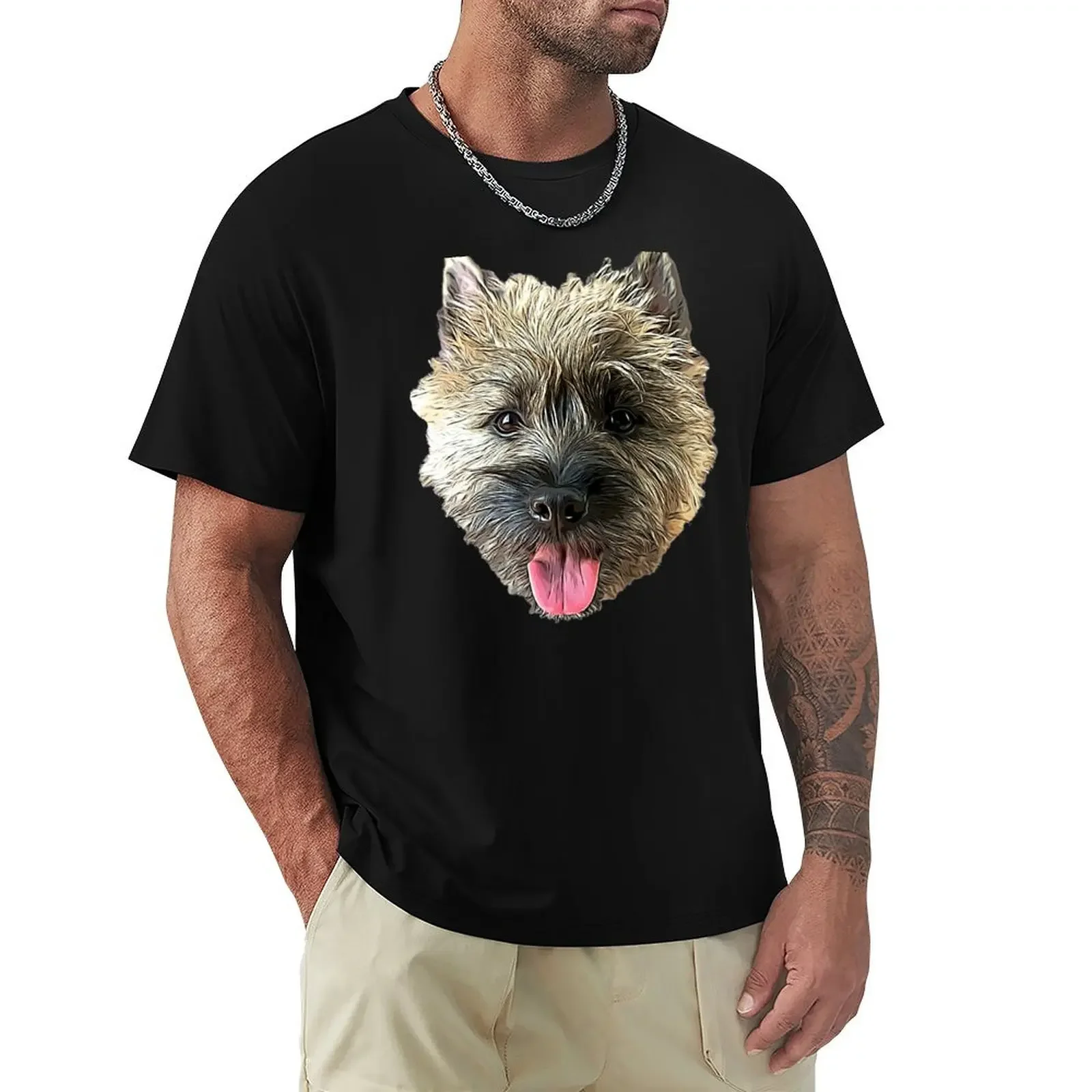 Футболка с красивой собакой Cairn Terrier футболки эстетичная одежда мужские