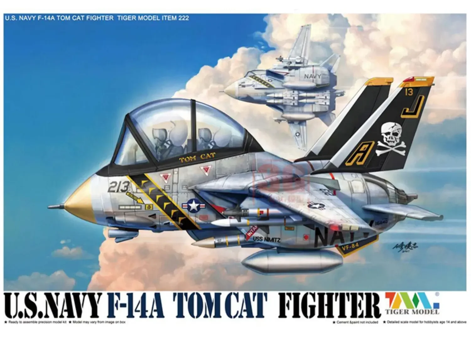 Набор моделей TIGER в сборе компактная серия самоклеящиеся элементы летательный