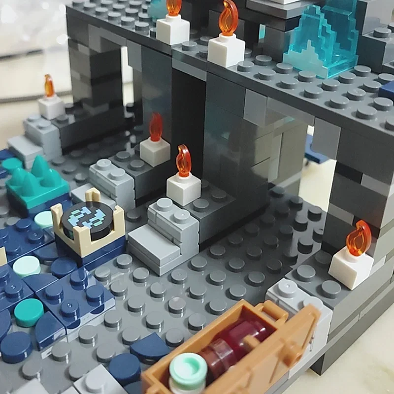 Креативные DIY темные боевые строительные блоки модель ограждения украшение