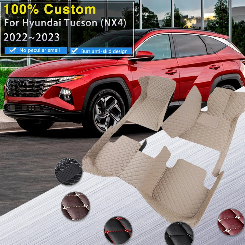 Автомобильные коврики для Hyundai Tucson NX4 2022 2023 роскошные кожаные - Цена: 6200.61