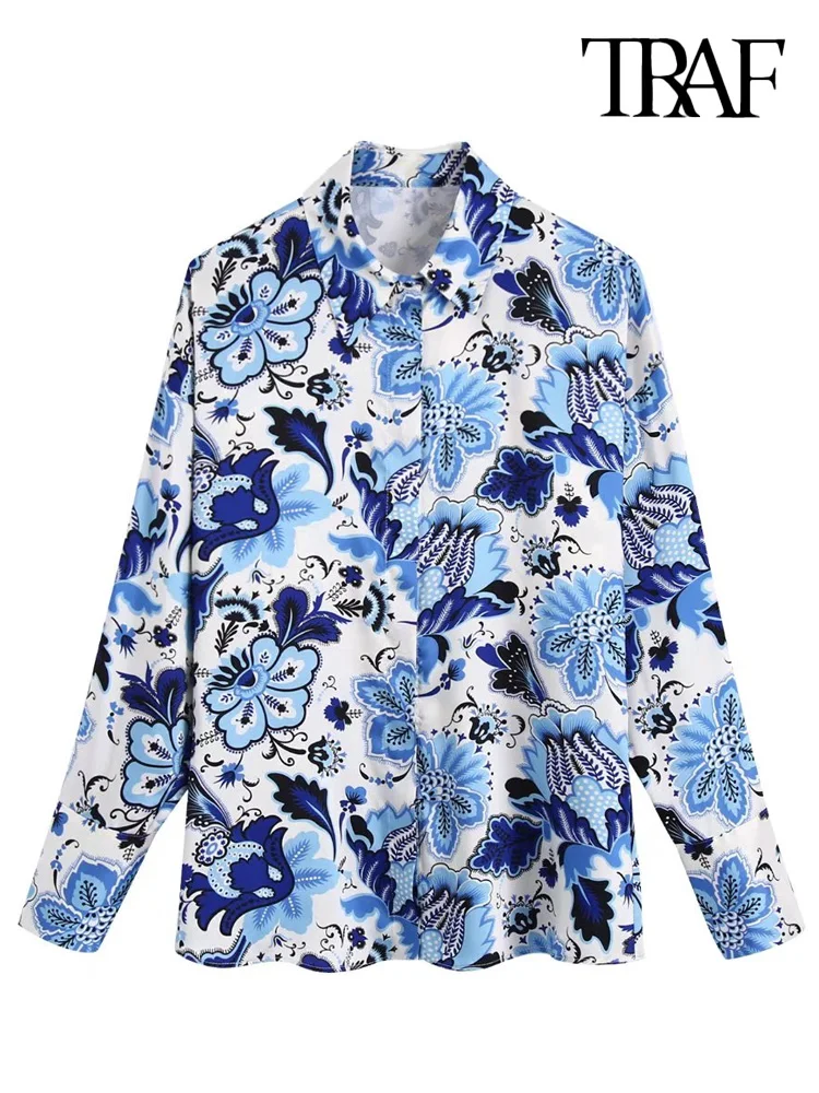 

Женская винтажная блузка с длинным рукавом, на пуговицах