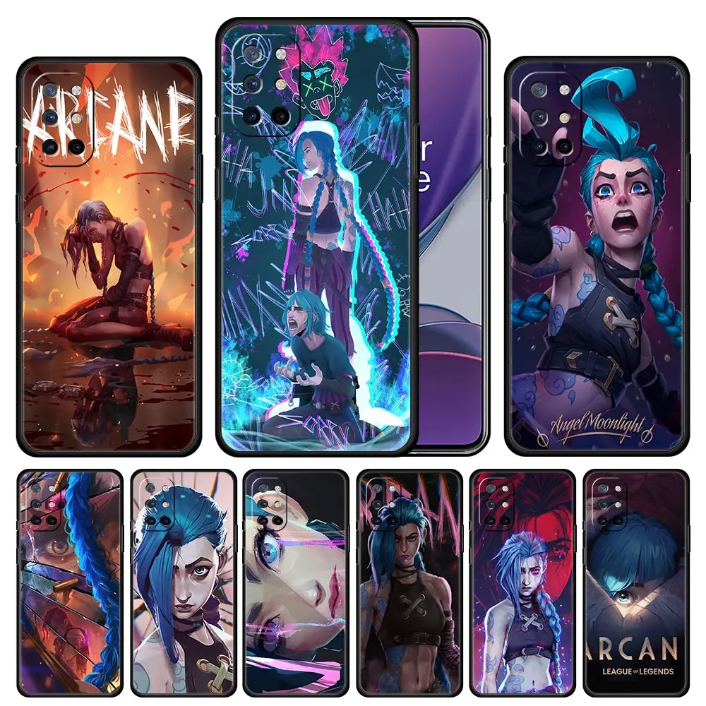 Чехол аниме Arcane Game для OnePlus 8T 9R 9 7 7T 8 Pro Nord 2 N10 N100 CE N200 5G Z мягкий чехол из ТПУ задней