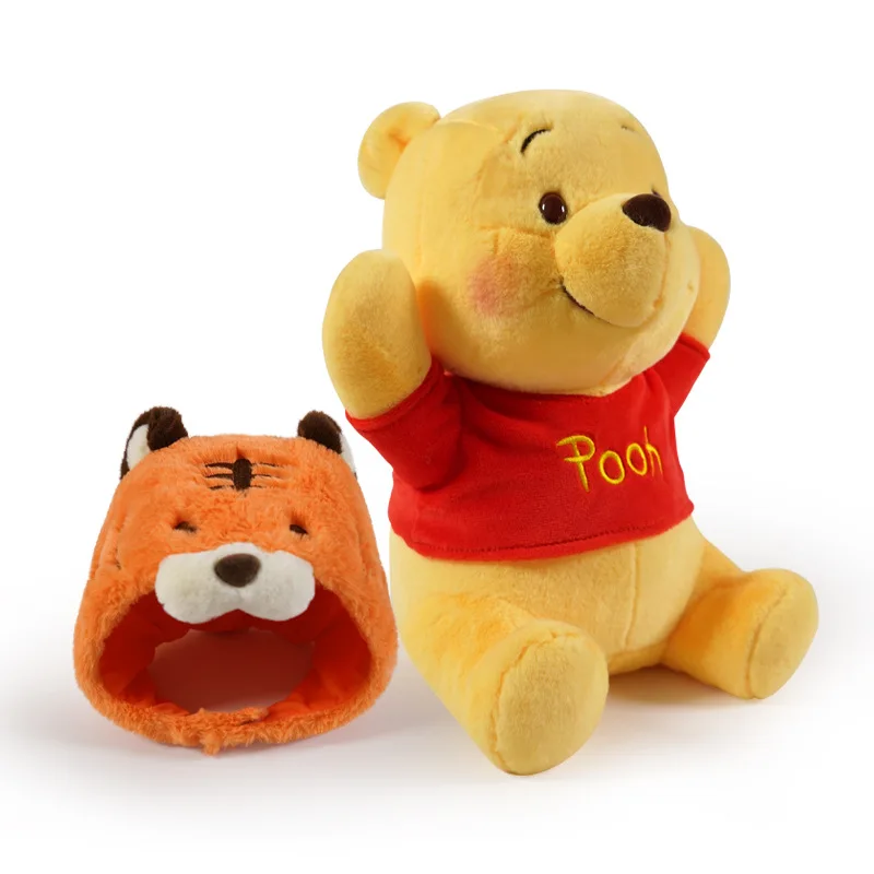 

Disney 25cm Anime winnie the pooh bear Stuffed Plush Toy Animal Doll Room Ornament hold pillow boy Girl Birthday Christmas Gift