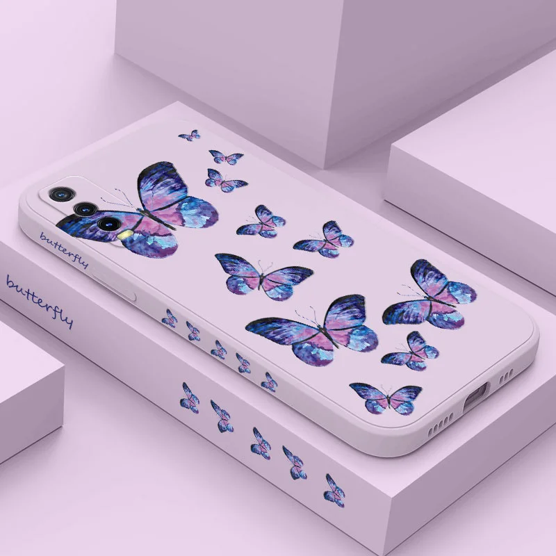 

Stitching Butterfly Case For VIVO Y20 Y20i Y20S Y30 Y50 Y33T Y11 Y12i Y12 Y12S Y15 Y17 Y19 Y21 Y21T V23 V23E V21 V20 S1 Pro 5G