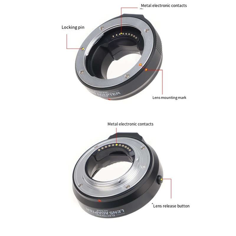 4/3 To M4/3 Camera Adapter Ring Auto Focus Lens Mount For Olympus Panasonic Easy Use
