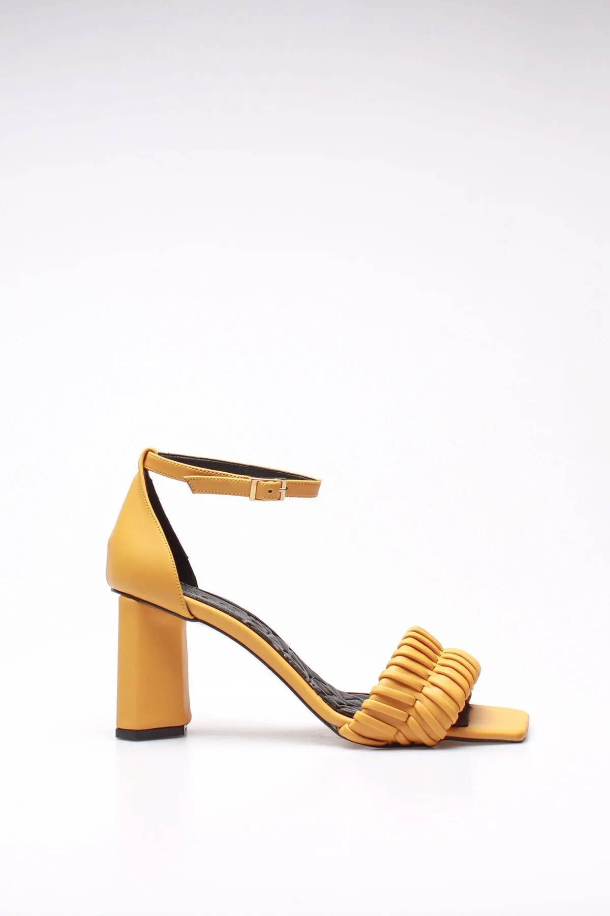 

Fashion Style women's Mustard Leather Leather Shoes