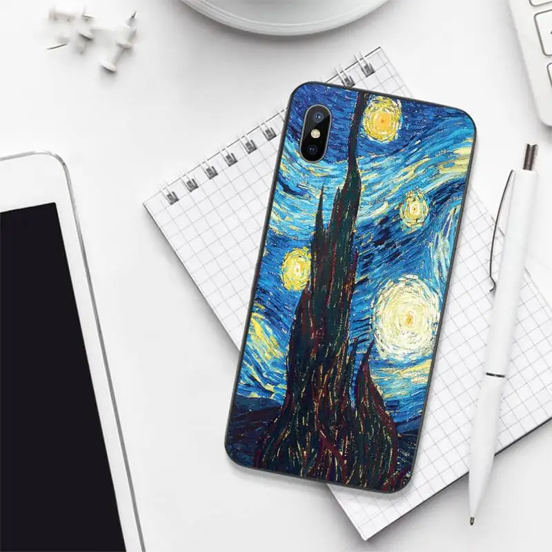 capinha para celular van gogh phone case for iphone 11 12 13 pro xs max 8 7 6 6s plus x 5s se 2020 xr mini free global shipping