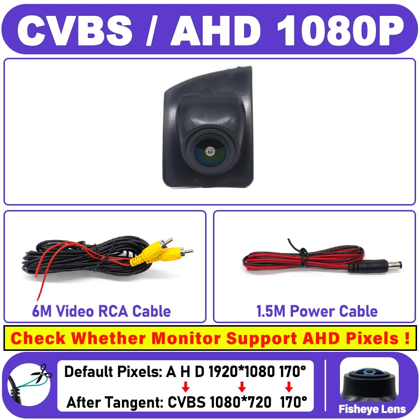 

Автомобильная камера переднего вида ночного видения HD Водонепроницаемая широкоугольная камера для парковки слепых зон для BMW 7 F01 F02 F03 F04 2008 ~ 2015