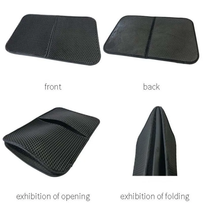 Rectangle Waterproof Cribriform Cat Litter Mat EVA Pet Trapping Holder Cats Bottom Non-slip Puppy Pad Floor | Дом и сад