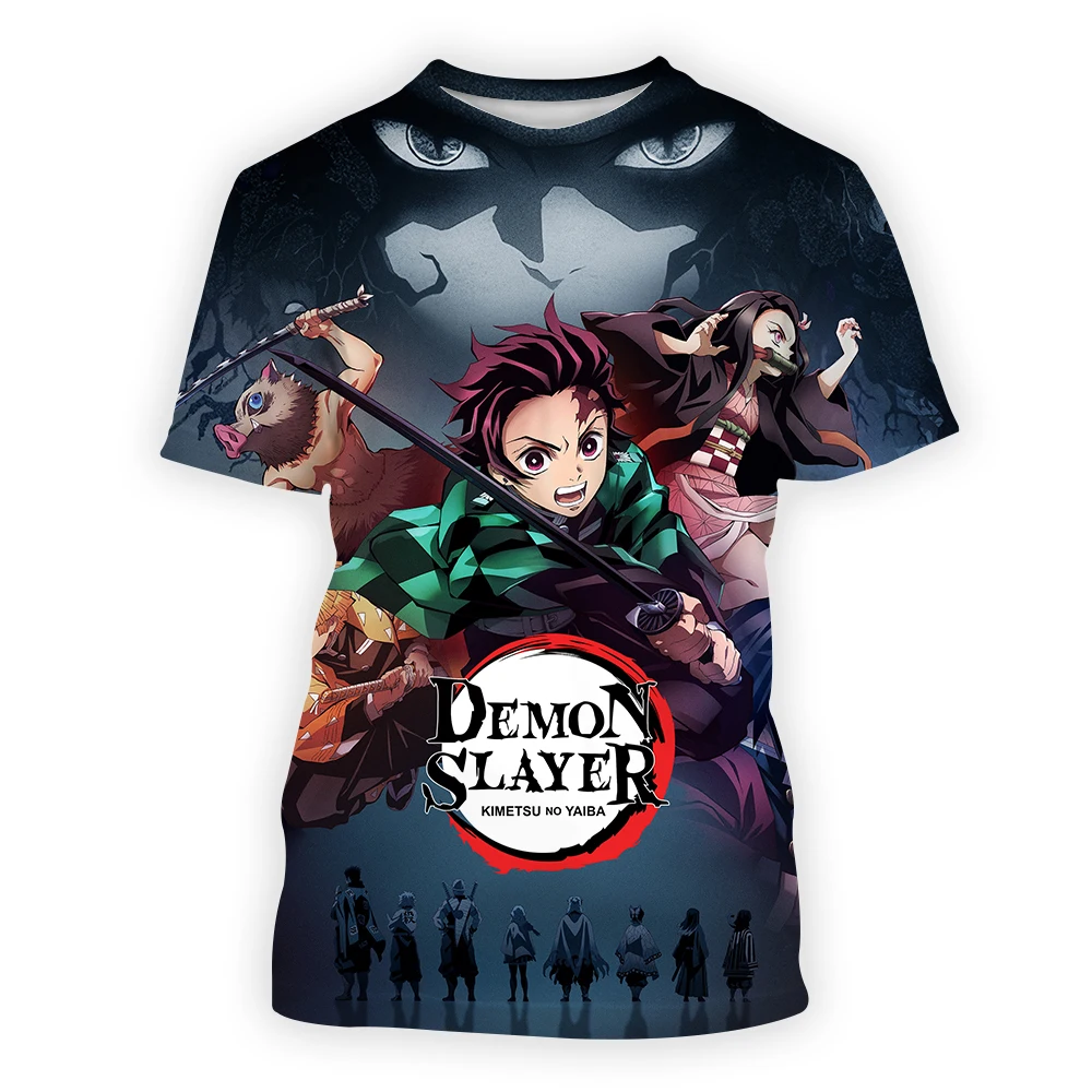 

Новая летняя футболка с 3d принтом из аниме «убийца демонов», крутая футболка Kamado Tanjirou, уличные Топы Harajoku