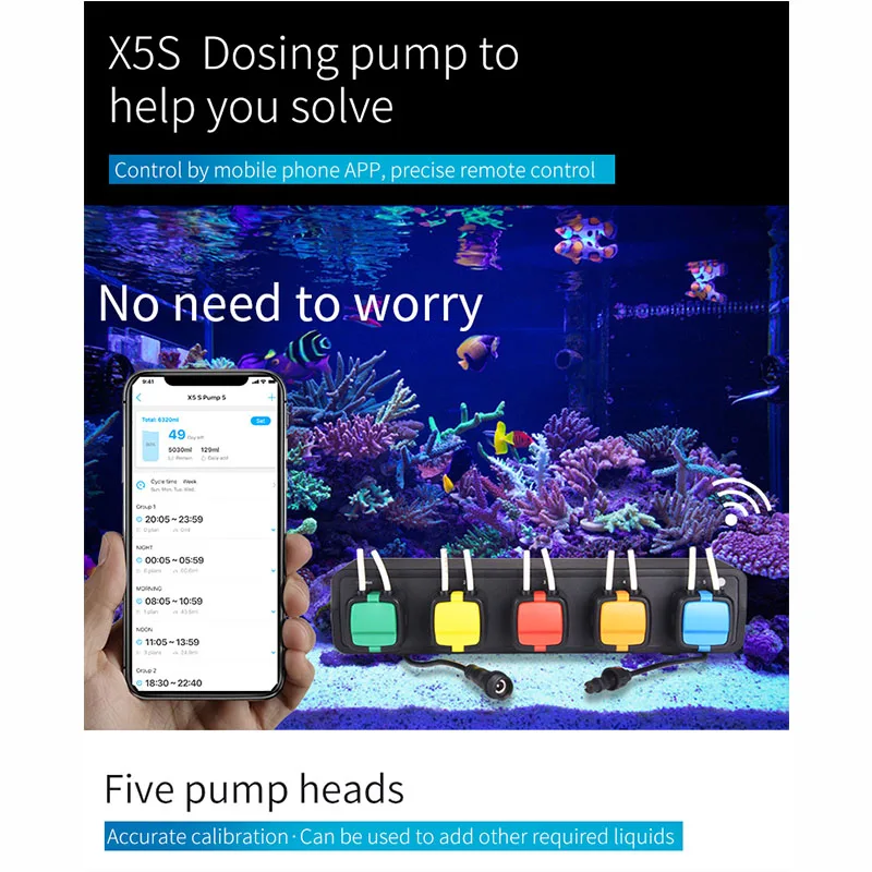 Программируемый Перистальтический Насос Kamoer X5S дозирующие насосы для аквариума