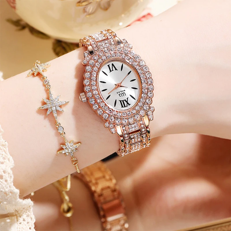 Luxury Diamond Ladies Watch Waterproof Fashion Watches For Women Tide Quartz Gifts Dropshipping Moda Mujer Montre Femme Zegarek