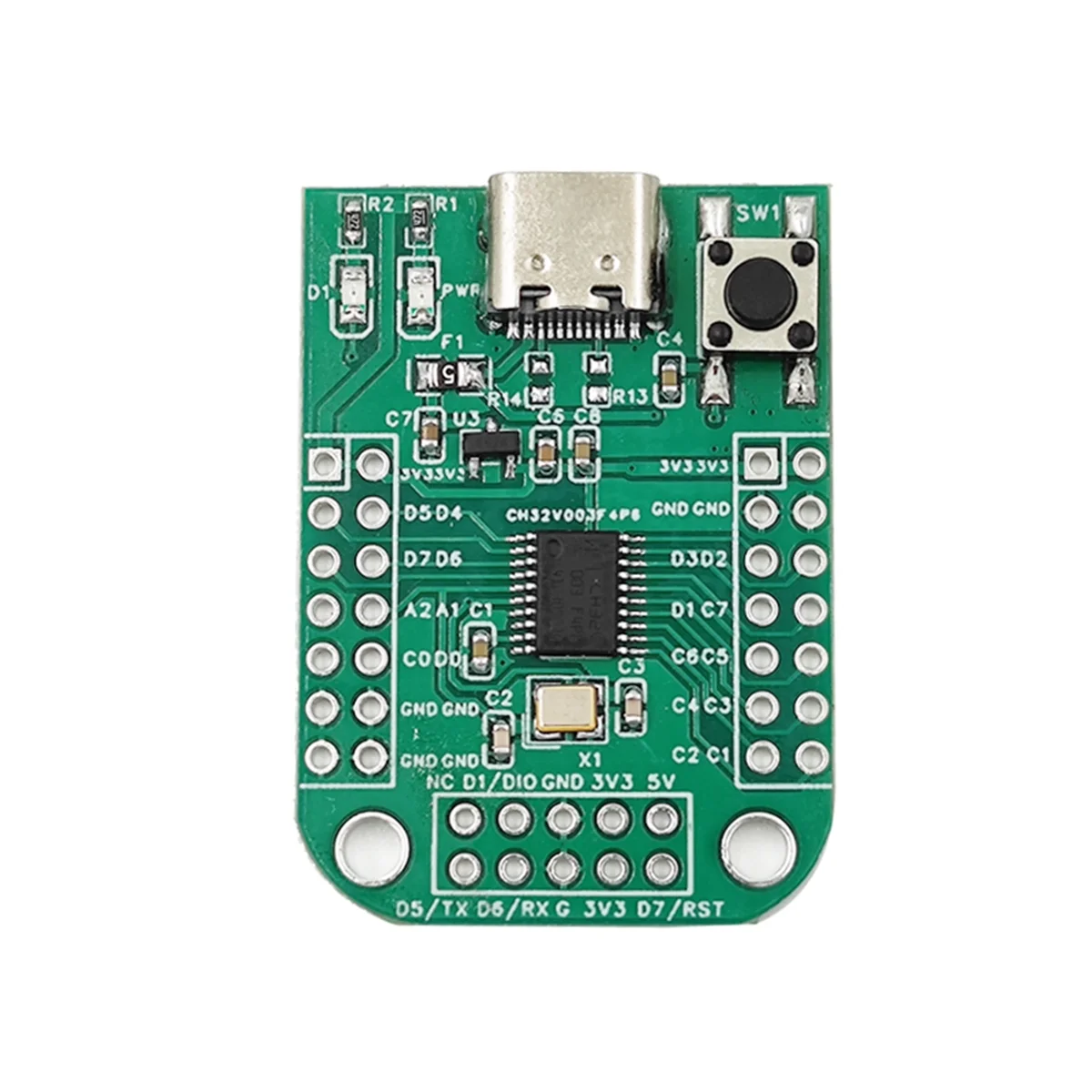CH32V003 Макетная плата CH32V003F4P6 MCU QingKe RISC-V2A 1-проводная система SDI Основная частота 48