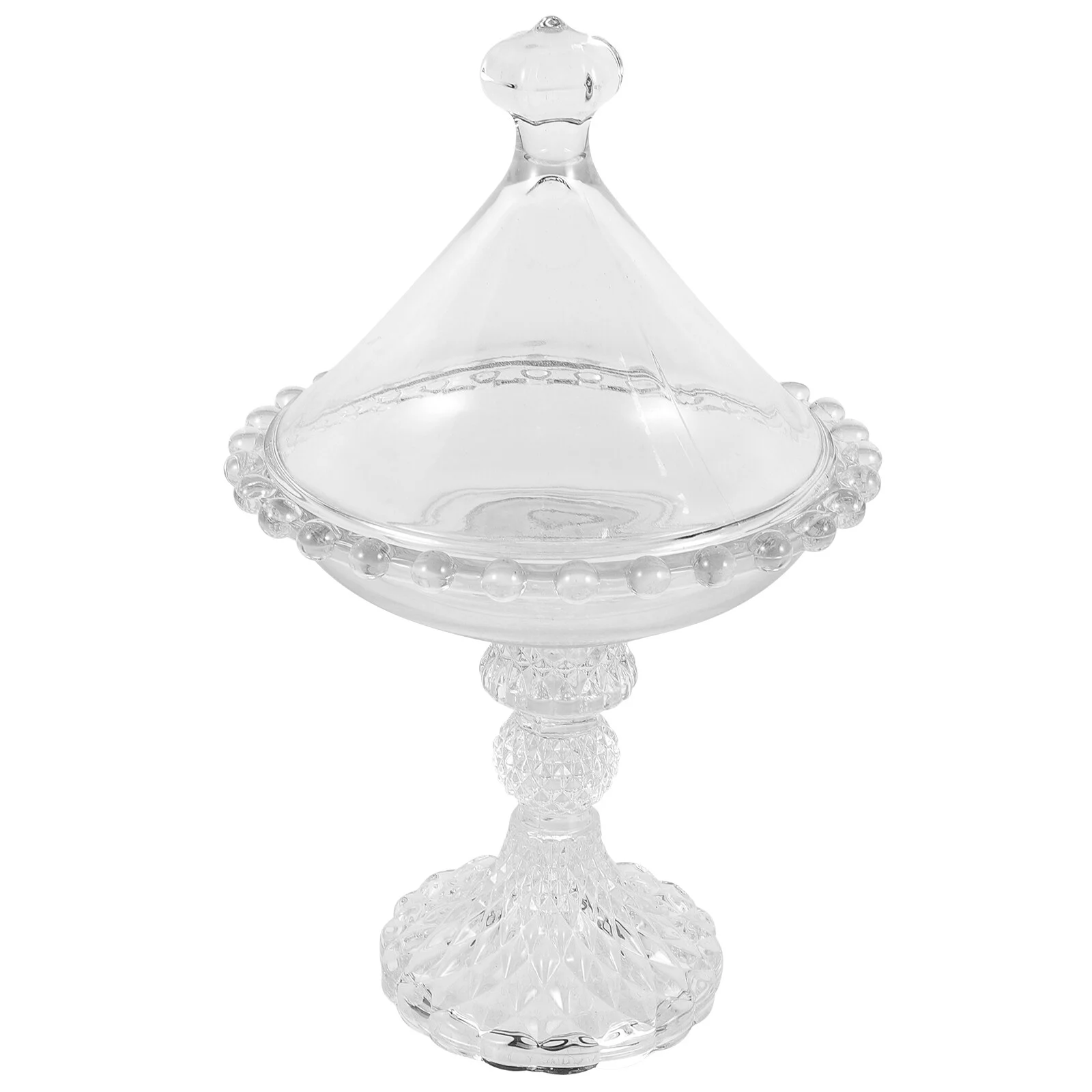 

Snack Bowl Wedding Candy Dried Fruit Container Buffet Storage Jar Embossed Clear Cookie Decorative Jars Glass Containers