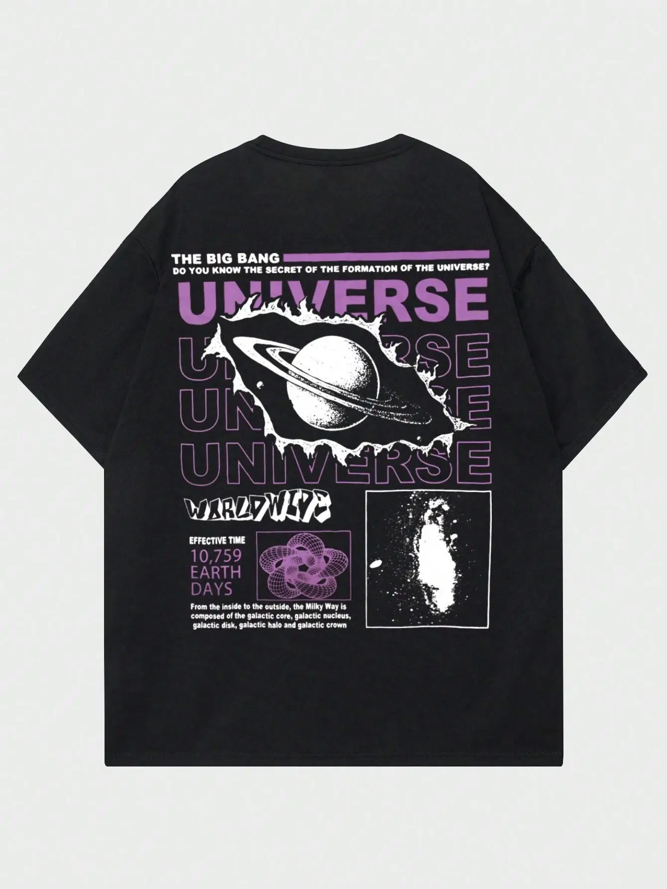 Уличная Футболка Унисекс В Стиле Хип-хоп The Secret Of Big Bang In Universe