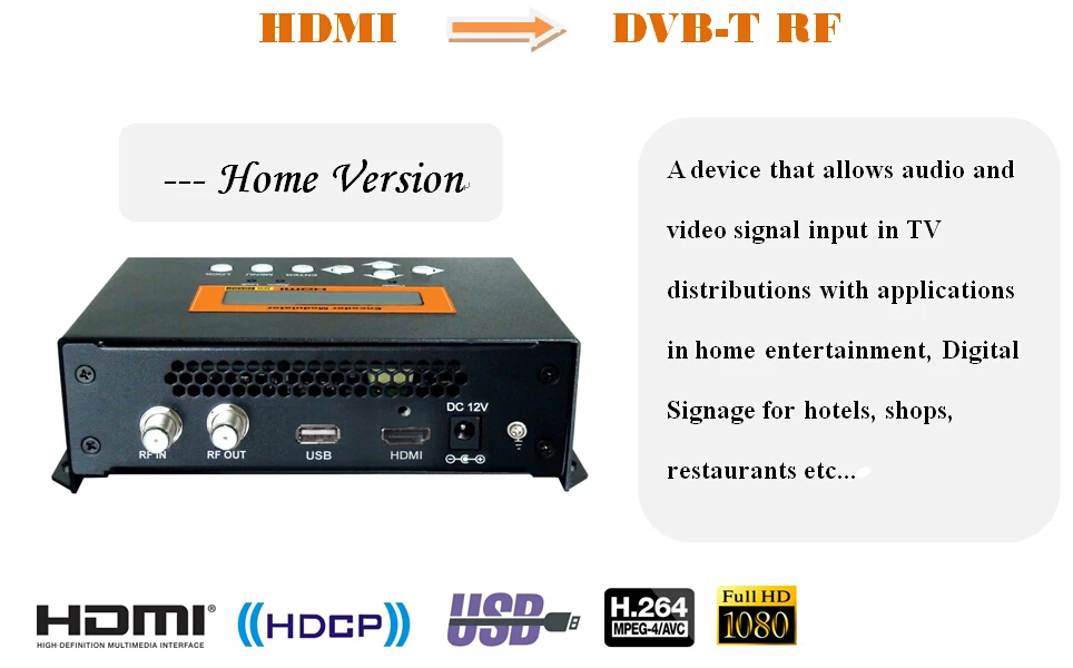 Модулятор Dexin NDS3522 dvb-t