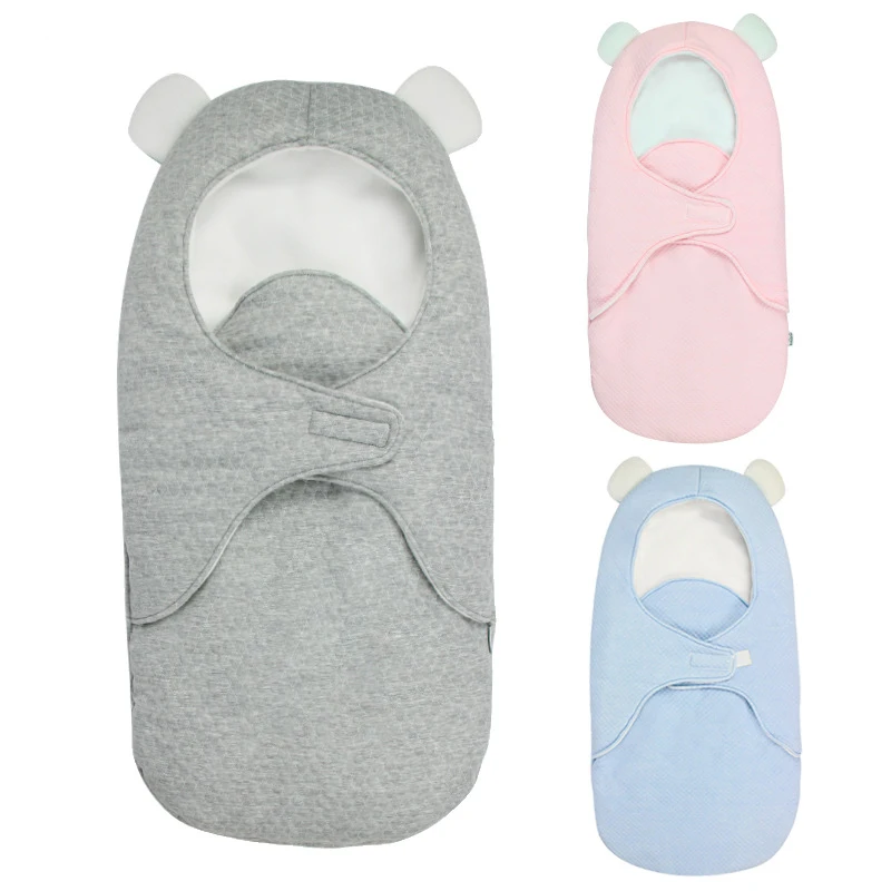 

Newborn Baby Wrap Blankets Baby Sleeping Bag Soft Warm Blanket Cotton Swaddling Infant Sleepsack for 0-12 Months Baby Swaddle