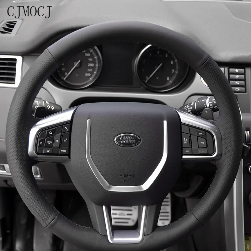 

Hand-Stitched Suede Leather Steering Wheel Cover for Land Rover Range Rover Evoque/Velar Freelander Discovery 1 Car Accessories