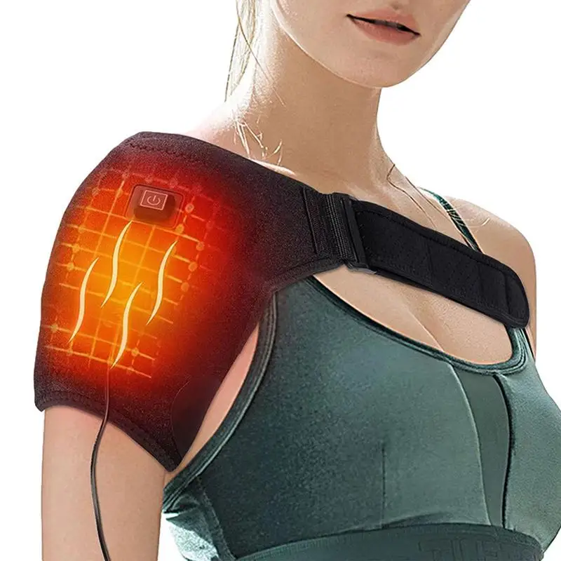 

Electric Heating Shoulder Wrap ForArthritis Joint Pain Relief Health Care Adjustable Vibration Shoulder Brace Protector Massage