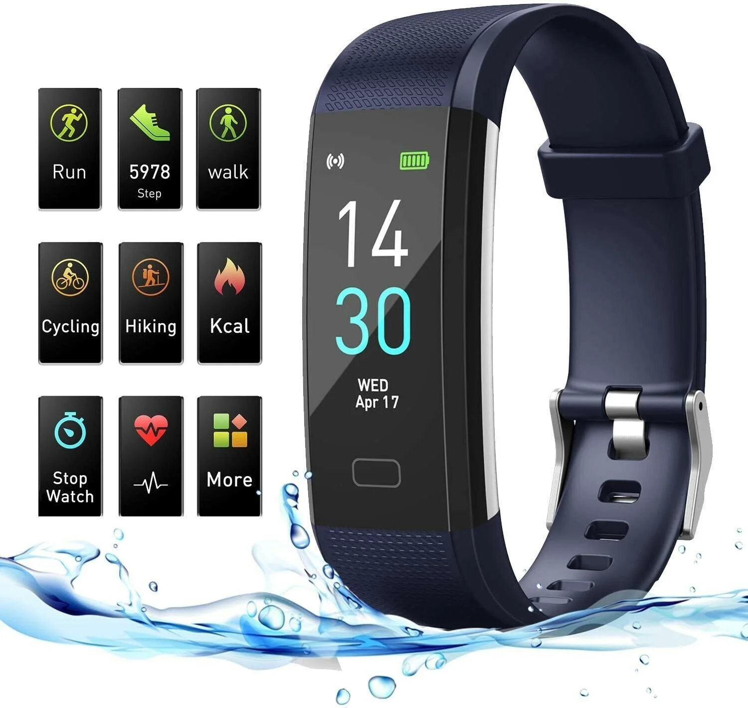 

Smart Band Watch Sport Fitness Activity Tracker Fit Bit iOS Android