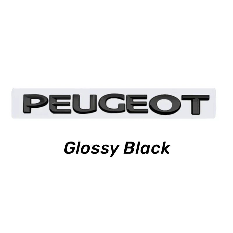Фото Автомобильная эмблема из АБС-пластика, наклейка на задний багажник для Peugeot 308 408 2008 206 208 307 3008 406 407 207 4007 4008 301 5008 Letter, аксессуары №5
