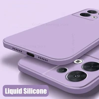 for oppo reno 8 pro plus liquid silicone phone case for reno 8 pro ultra slim square phone cover for reno 8 5g shockproof coque